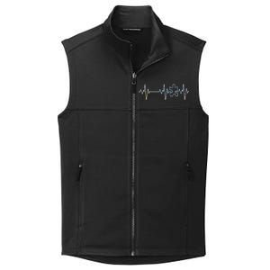 Autism Heartbeat Pulse Puzzle Collective Smooth Fleece Vest