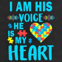 Autism I Am His Voice He Is My Heart Adult Drive Performance Visor