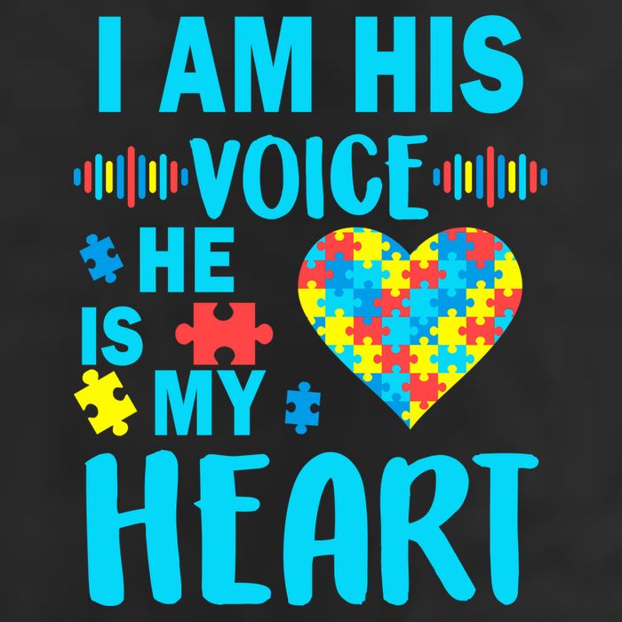 Autism I Am His Voice He Is My Heart Adult Drive Performance Visor