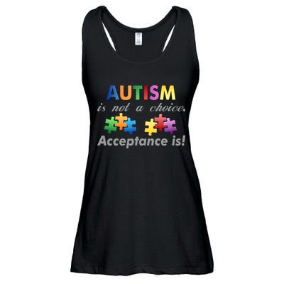 Autism I Not A Choice Acceptance Is Ladies Essential Flowy Tank