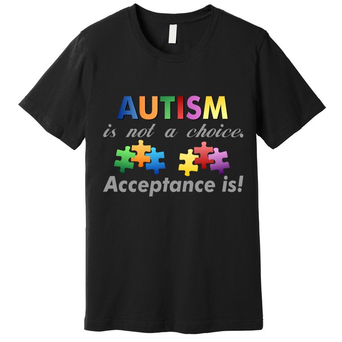Autism I Not A Choice Acceptance Is Premium T-Shirt