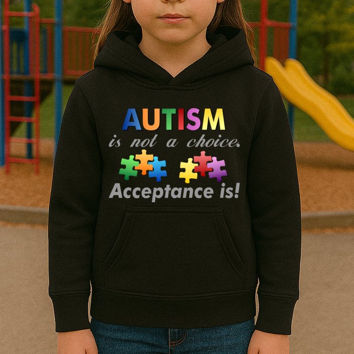 Autism I Not A Choice Acceptance Is Kids Hoodie