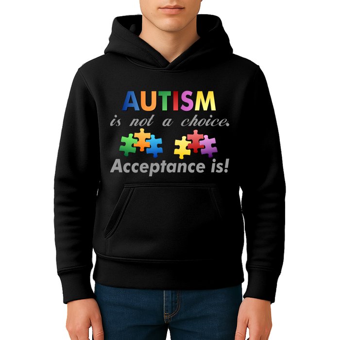 Autism I Not A Choice Acceptance Is Kids Hoodie