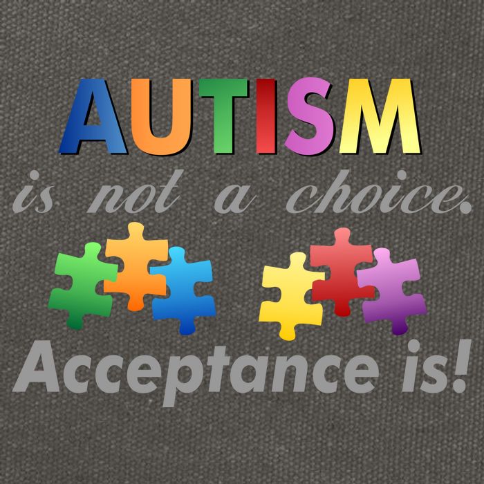 Autism I Not A Choice Acceptance Is Cotton Canvas Backpack