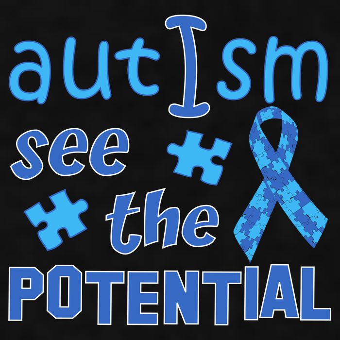 Autism I See The Potential Ladies PosiCharge Tri-Blend Wicking Tank