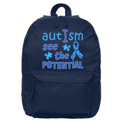 Autism I See The Potential 16 in Basic Backpack