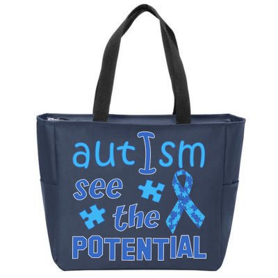 Autism I See The Potential Zip Tote Bag