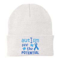 Autism I See The Potential Knit Cap Winter Beanie