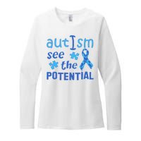 Autism I See The Potential Womens CVC Long Sleeve Shirt