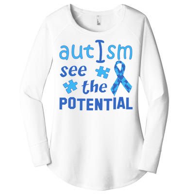 Autism I See The Potential Women's Perfect Tri Tunic Long Sleeve Shirt