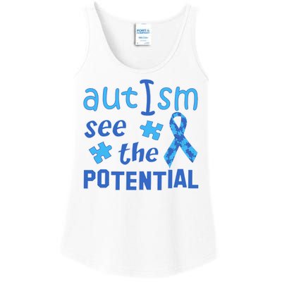 Autism I See The Potential Ladies Essential Tank