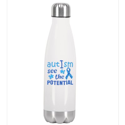 Autism I See The Potential Stainless Steel Insulated Water Bottle