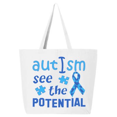 Autism I See The Potential 25L Jumbo Tote