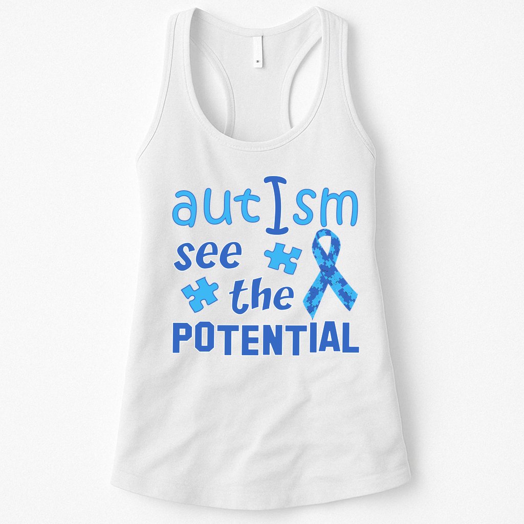 Autism I See The Potential Womens Tank Top