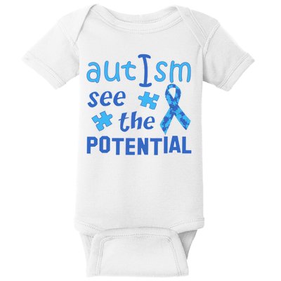 Autism I See The Potential Baby Bodysuit