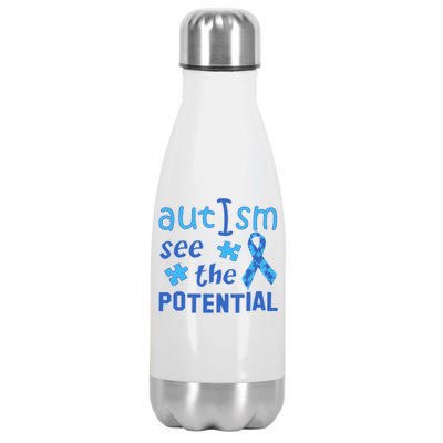 Autism I See The Potential Stainless Steel Insulated Water Bottle