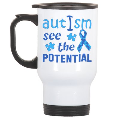 Autism I See The Potential Stainless Steel Travel Mug