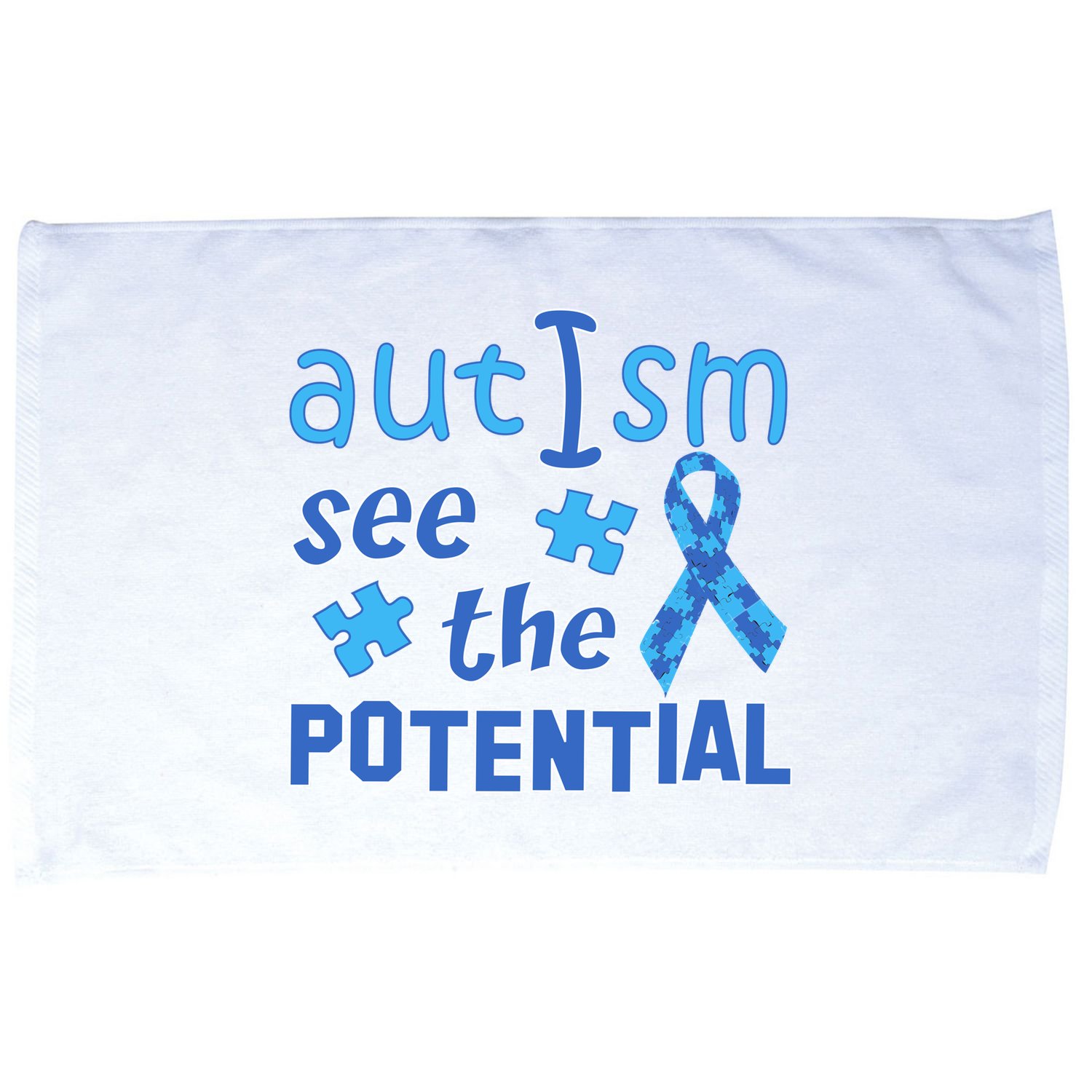 Autism I See The Potential Microfiber Hand Towel