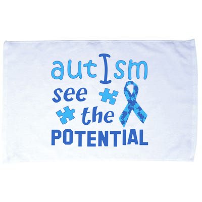 Autism I See The Potential Microfiber Hand Towel