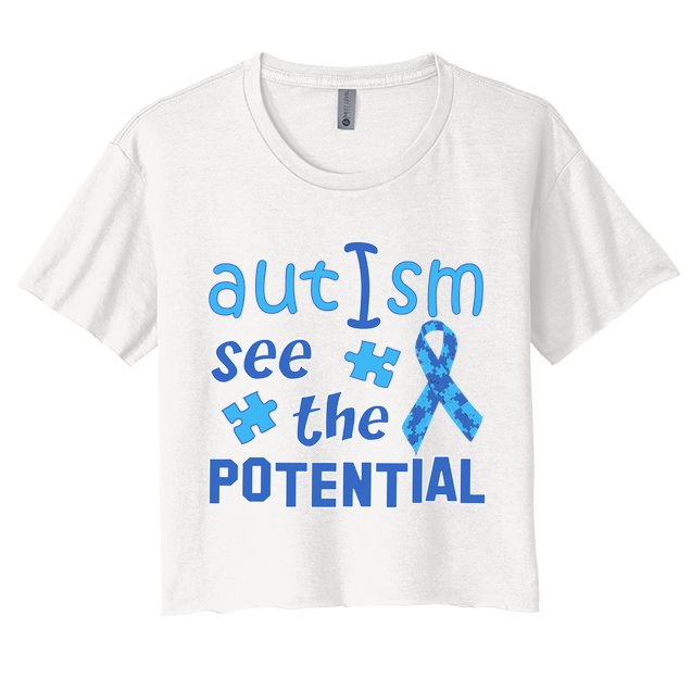 Autism I See The Potential Crop Top