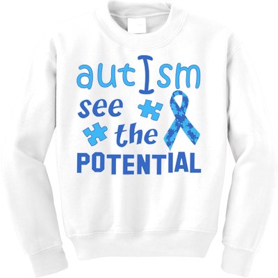 Autism I See The Potential Kids Sweatshirt