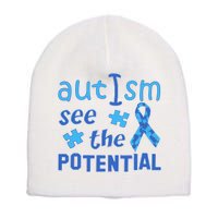 Autism I See The Potential Short Acrylic Beanie