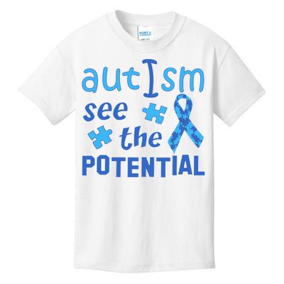 Autism I See The Potential Kids T-Shirt