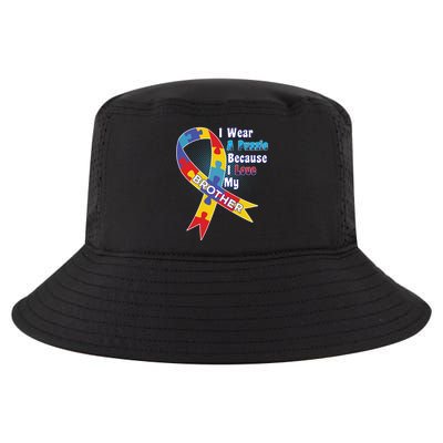 Autism I Wear A Puzzle Because I Love My Brother Cool Comfort Performance Bucket Hat