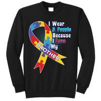 Autism I Wear A Puzzle Because I Love My Brother Sweatshirt