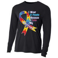 Autism I Wear A Puzzle Because I Love My Brother Cooling Performance Long Sleeve Crew