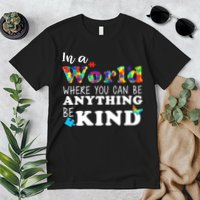 Autism In A World Where You Can Be Anything Be Kind Premium T-Shirt