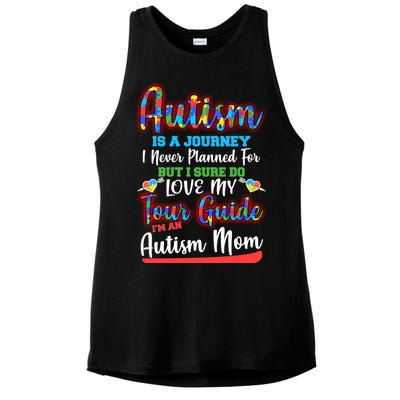 Autism Is A Journey Ladies PosiCharge Tri-Blend Wicking Tank