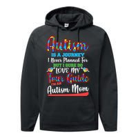 Autism Is A Journey Performance Fleece Hoodie