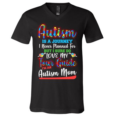 Autism Is A Journey V-Neck T-Shirt