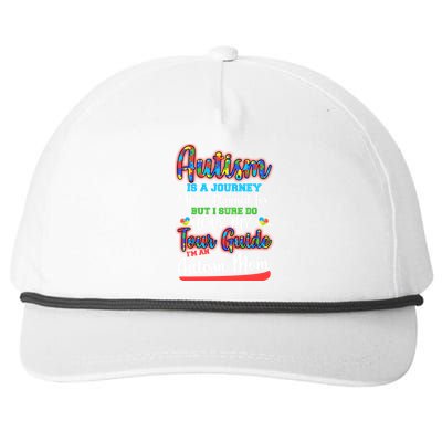 Autism Is A Journey Snapback Five-Panel Rope Hat