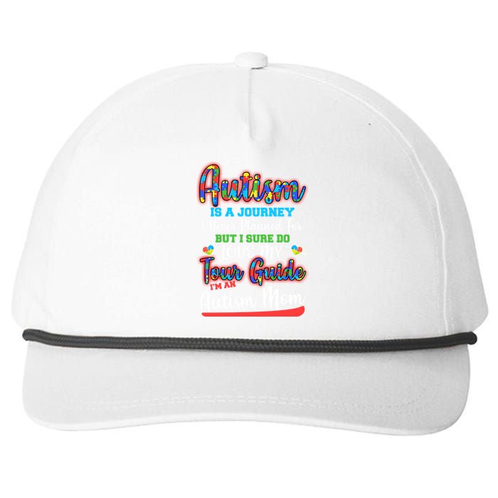 Autism Is A Journey Snapback Five-Panel Rope Hat