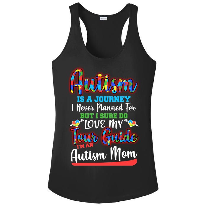 Autism Is A Journey Ladies PosiCharge Competitor Racerback Tank