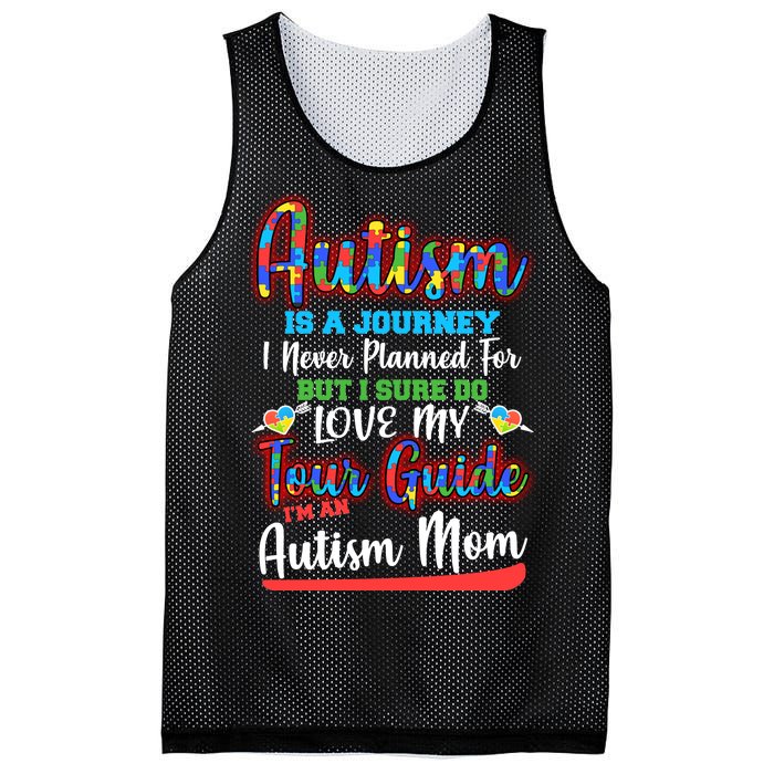 Autism Is A Journey Mesh Reversible Basketball Jersey Tank