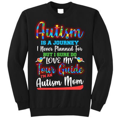 Autism Is A Journey Tall Sweatshirt