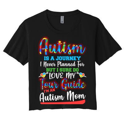 Autism Is A Journey Women's Crop Top Tee