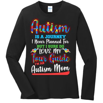 Autism Is A Journey Ladies Long Sleeve Shirt