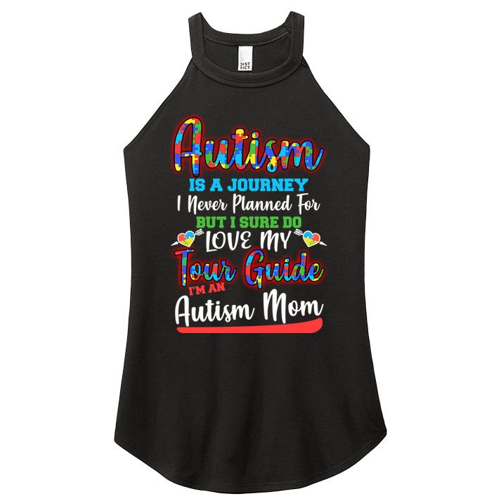 Autism Is A Journey Women's Perfect Tri Rocker Tank