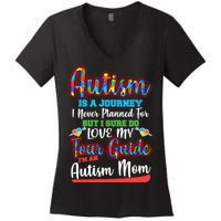 Autism Is A Journey Women's V-Neck T-Shirt