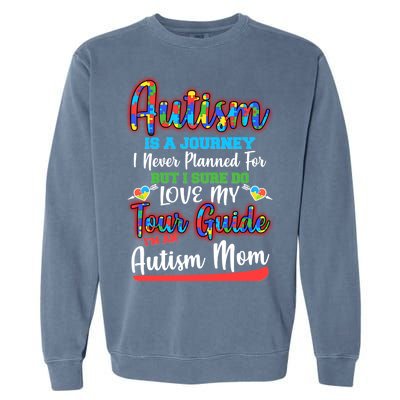 Autism Is A Journey Garment-Dyed Sweatshirt