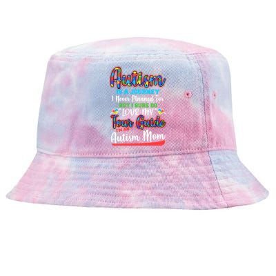 Autism Is A Journey Tie-Dyed Bucket Hat