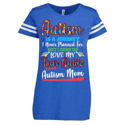 Autism Is A Journey Enza Ladies Jersey Football T-Shirt