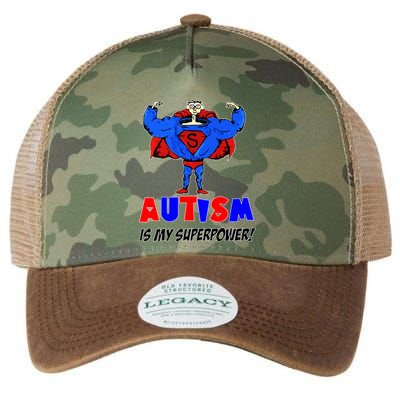 Autism Is My Super Power Legacy Tie Dye Trucker Hat