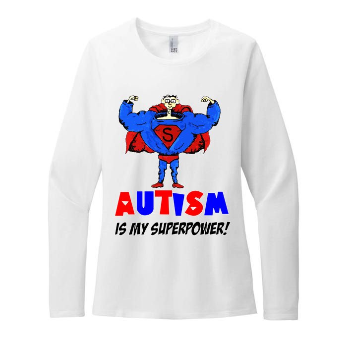 Autism Is My Super Power Womens CVC Long Sleeve Shirt