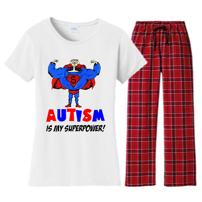 Autism Is My Super Power Women's Flannel Pajama Set