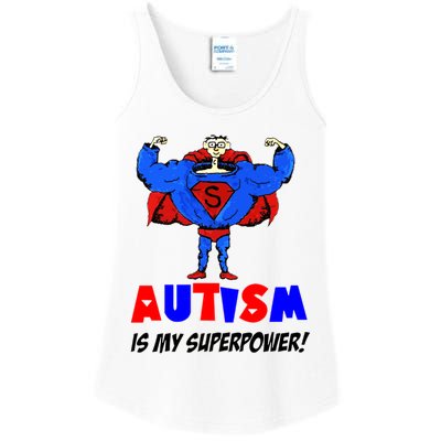 Autism Is My Super Power Ladies Essential Tank